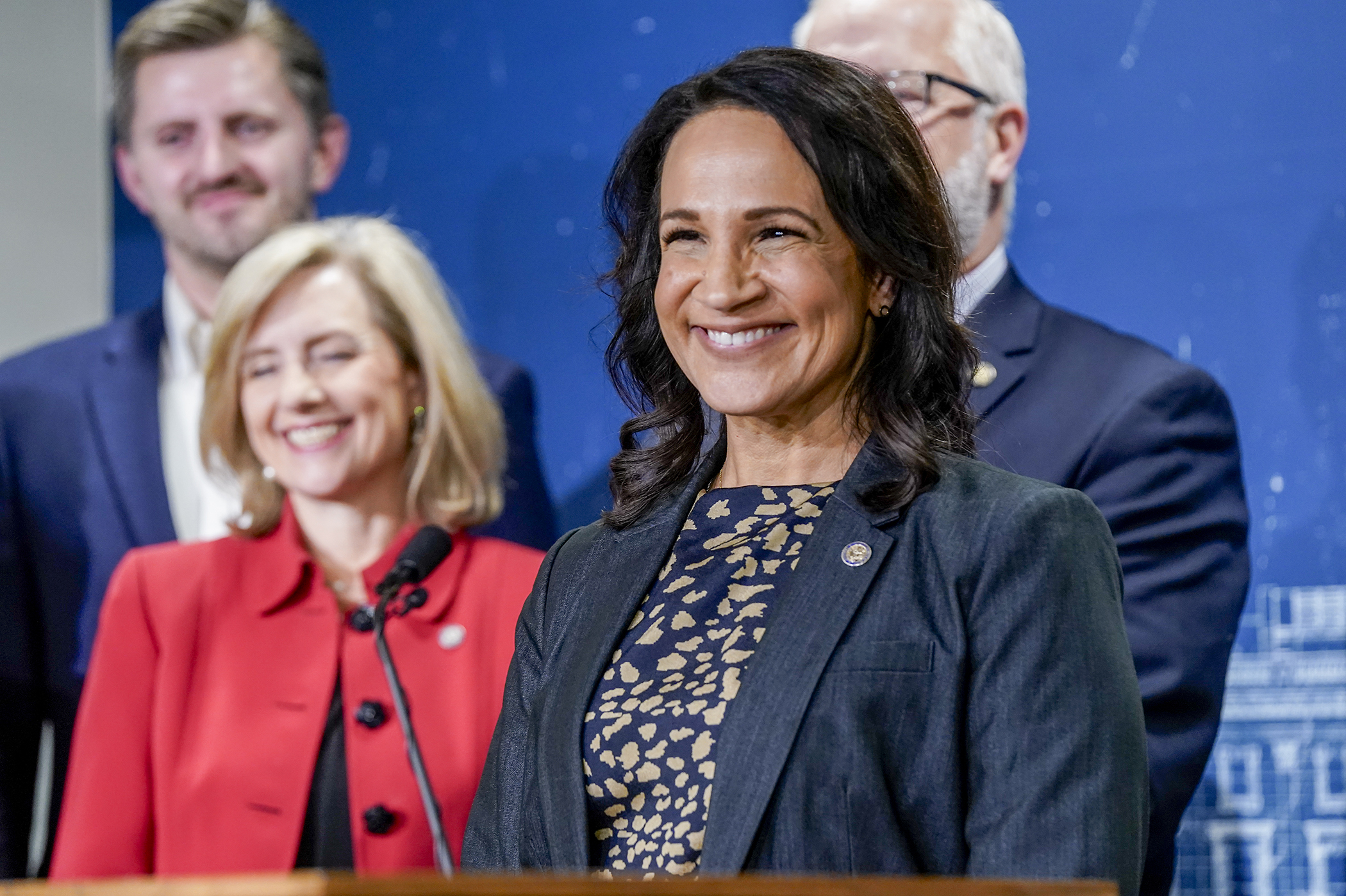 House Minority Leader Lisa Demuth speaks during a post-election news conference Nov. 6. (Photo by Michele Jokinen)